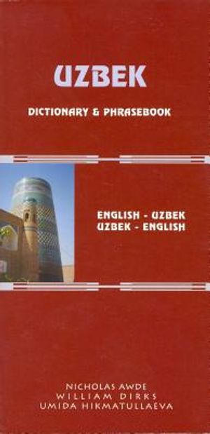 Uzbek-English/English-Uzbek Dictionary and Phrasebook: Romanized image number 0