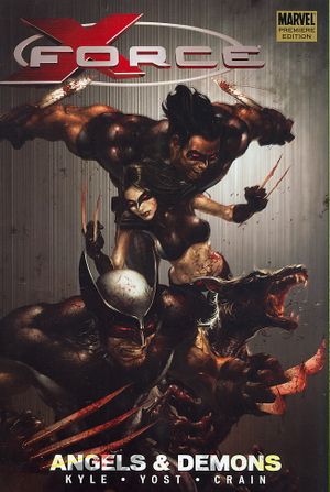 X-Force Volume 1: Angels and Demons Premiere Hc Bloody Variant image number 0