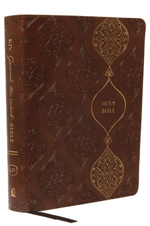 KJV, Journal the Word Bible, Imitation Leather, Brown, Red Letter Edition, Comfort Print: Reflect, Journal, or Create Art Next to Your Favorite Verses image number 0