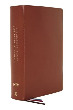 Niv, Charles F. Stanley Life Principles Bible, 2nd Edition, Genuine Leather, Brown, Comfort Print: Holy Bible, New International Version image number 0