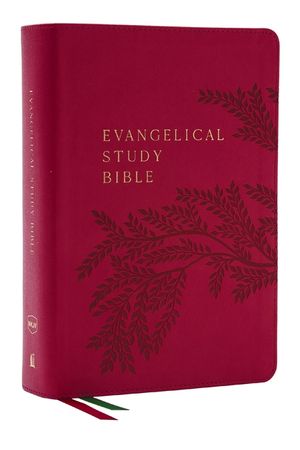 Nkjv, Evangelical Study Bible, Leathersoft, Rose, Red Letter, Thumb Indexed, Comfort Print: Christ-Centered. Faith-Building. Mission-Focused. image number 0