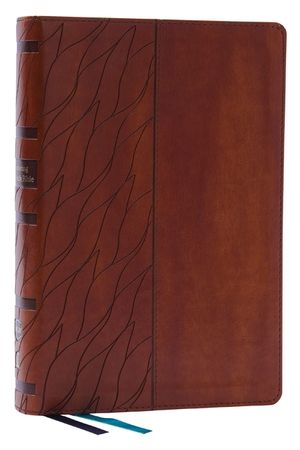 Nkjv, Encountering God Study Bible, Leathersoft, Brown, Red Letter, Comfort Print: Insights from Blackaby Ministries on Living Our Faith image number 0