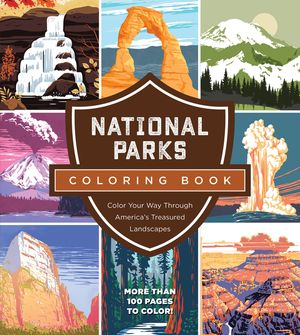 National Parks Coloring Book: Color Your Way Through America's Treasured Landmarks image number 0