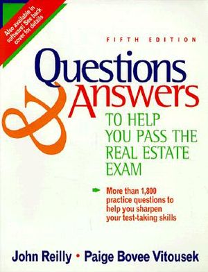 Questions and Answers to Help You Pass the Real Estate Exam image number 0