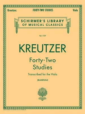 42 Studies Transcribed for the Viola: Schirmer Library of Classics Volume 1737 Viola Method image number 0