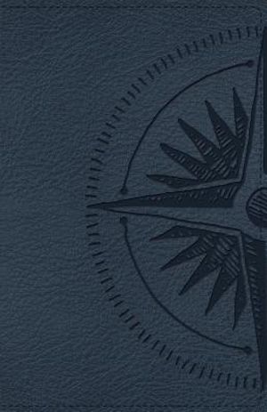 CSB Heart of God Teen Study Bible Navy, Compass Design Leathertouch image number 0
