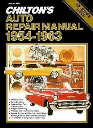 Chilton's Auto Repair Manual 1954-63 image number 0