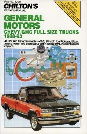 Chilton's Chevy/GMC Full Size Trucks 1988-93 Repair Manual image number 0