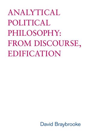 Analytical Political Philosophy: From Discourse, Edification image number 0
