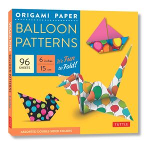 Origami Paper Balloon Patterns 96 Sheets 6 (15 CM): Party Designs - Tuttle Origami Paper: High-Quality Origami Sheets Printed with 8 Different Designs image number 0