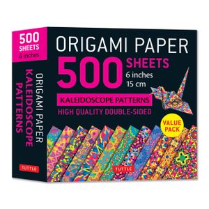 Origami Paper 500 Sheets Kaleidoscope Patterns 6 (15 CM): Tuttle Origami Paper: Double-Sided Origami Sheets Printed with 12 Different Designs (Instruc image number 0