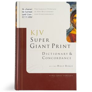Super Giant Print Bible Dictionary and Concordance image number 0
