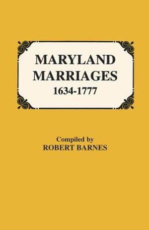 Maryland Marriages 1634-1777 image number 0