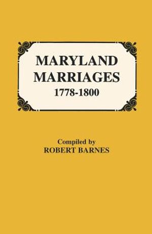 Maryland Marriages 1778-1800 image number 0