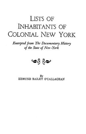 Lists of Inhabitants of Colonial New York image number 0