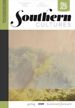 Southern Cultures: Backward/Forward: Volume 25, Number 1 - Spring 2019 Issue image number 0