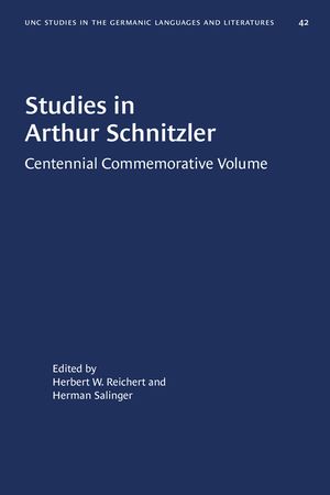 Studies in Arthur Schnitzler: Centennial Commemorative Volume image number 0