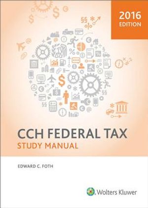 Federal Tax Study Manual 2016 image number 0