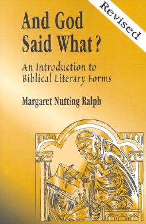 And God Said What? (Revised Edition): An Introduction to Biblical Literary Forms image number 0