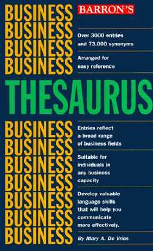 Barron's Business Thesaurus image number 0