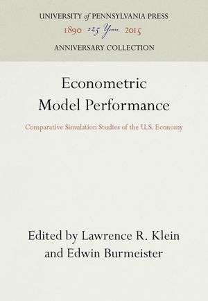 Econometric Model Performance: Comparative Simulation Studies of the U.S. Economy image number 0