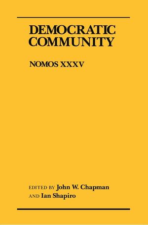 Democratic Community: Nomos XXXV image number 0