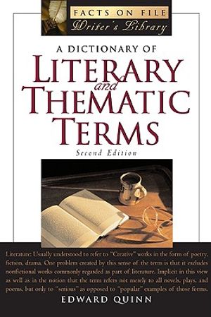 A Dictionary of Literary and Thematic Terms image number 0