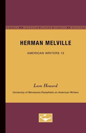 Herman Melville - American Writers 13: University of Minnesota Pamphlets on American Writers image number 0