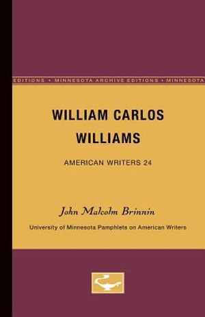 William Carlos Williams - American Writers 24: University of Minnesota Pamphlets on American Writers image number 0