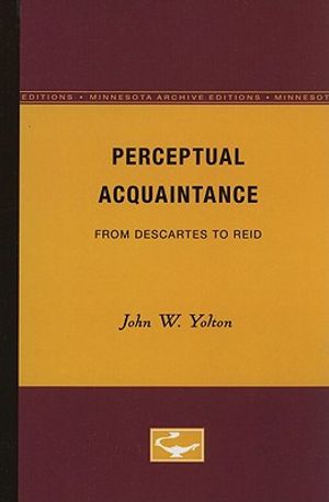 Perceptual Acquaintance: From Descartes to Reid image number 0