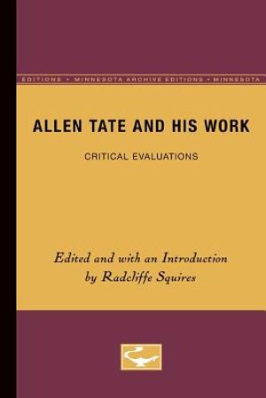 Allen Tate and His Work: Critical Evaluations image number 0