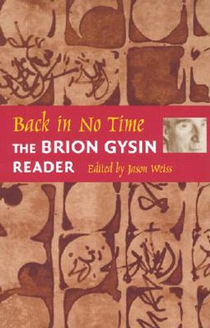 Back in No Time: The Brion Gysin Reader image number 0