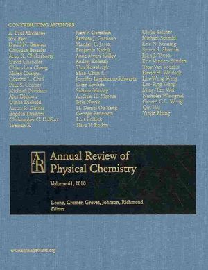 Annual Review of Physical Chemistry 2010 image number 0