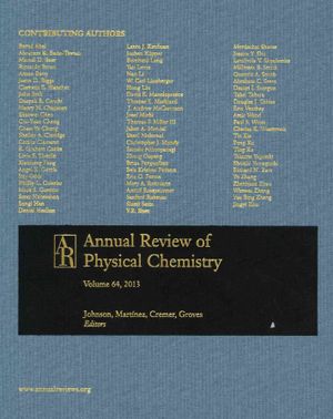 Annual Review of Physical Chemistry 2013 image number 0