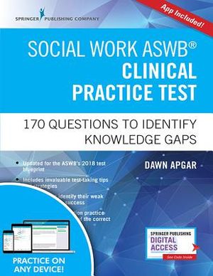 Social Work Aswb Clinical Practice Test: 170 Questions to Identify Knowledge Gaps (Book + Digital Access) image number 0