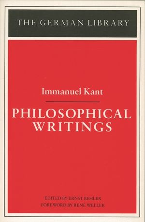 Philosophical Writings: Immanuel Kant image number 0