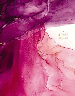 Nbla, Biblia Edici&oacute;n Art&iacute;stica Ilustrada, Tapa Dura/Tela, Rosado, Canto Con Dise&ntilde;o, Palabras de Jes&uacute;s En Rojo image number 0