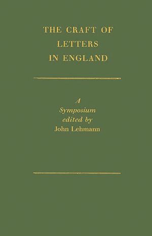 The Craft of Letters in England: A Symposium image number 0