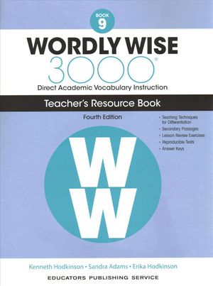 Wordly Wise, Book 9 : 3000 Direct Academic Vocabulary Instruction Teachers Resource Book image number 0