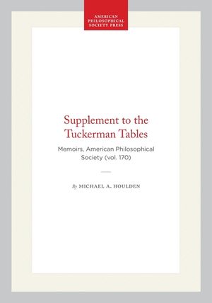 Supplement to the Tuckerman Tables image number 0