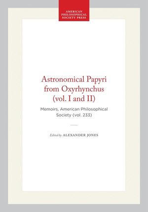 Astronomical Papyri from Oxyrhynchus: P. Oxy. 4133-4300a image number 0