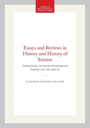 Essays and Reviews in History and History of Science image number 0
