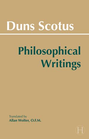 Duns Scotus: Philosophical Writings image number 0