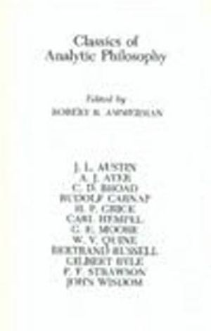 Classics of Analytical Philos image number 0