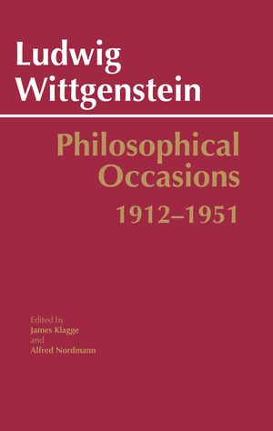 Philosophical Occasions: 1912-1951 image number 0