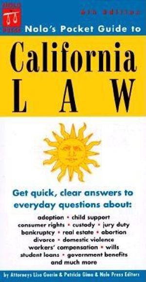 Nolos Pocket Guide to California Law image number 0