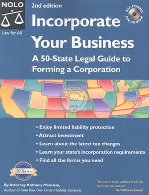 Incorporate Your Business [With CDROM] image number 0