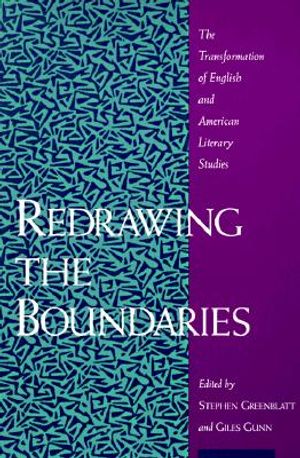 Redrawing the Boundaries: The Transformation of English and American Literary Studies image number 0