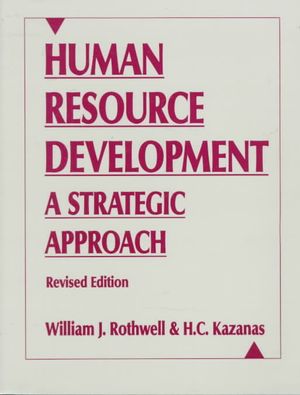 Human Resource Development: A Strategic Approach image number 0