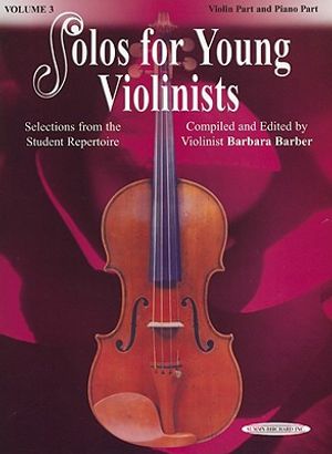 Solos for Young Violinists, Vol 3: Selections from the Student Repertoire image number 0